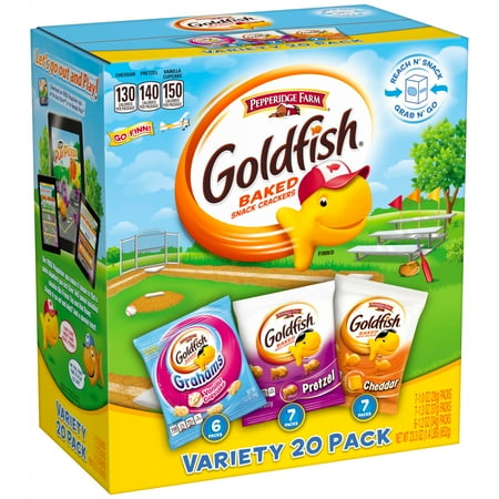 Pepperidge Farm Goldfish Variety Pack 20 ct Box - Walmart.com