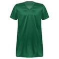 thumbnail image 3 of Lejafay Men's Nightshirt Soft Loose Pajama Sleep Shirt Nightwear Short Sleeve Nightgown V-Neck Dark Green M, 3 of 6