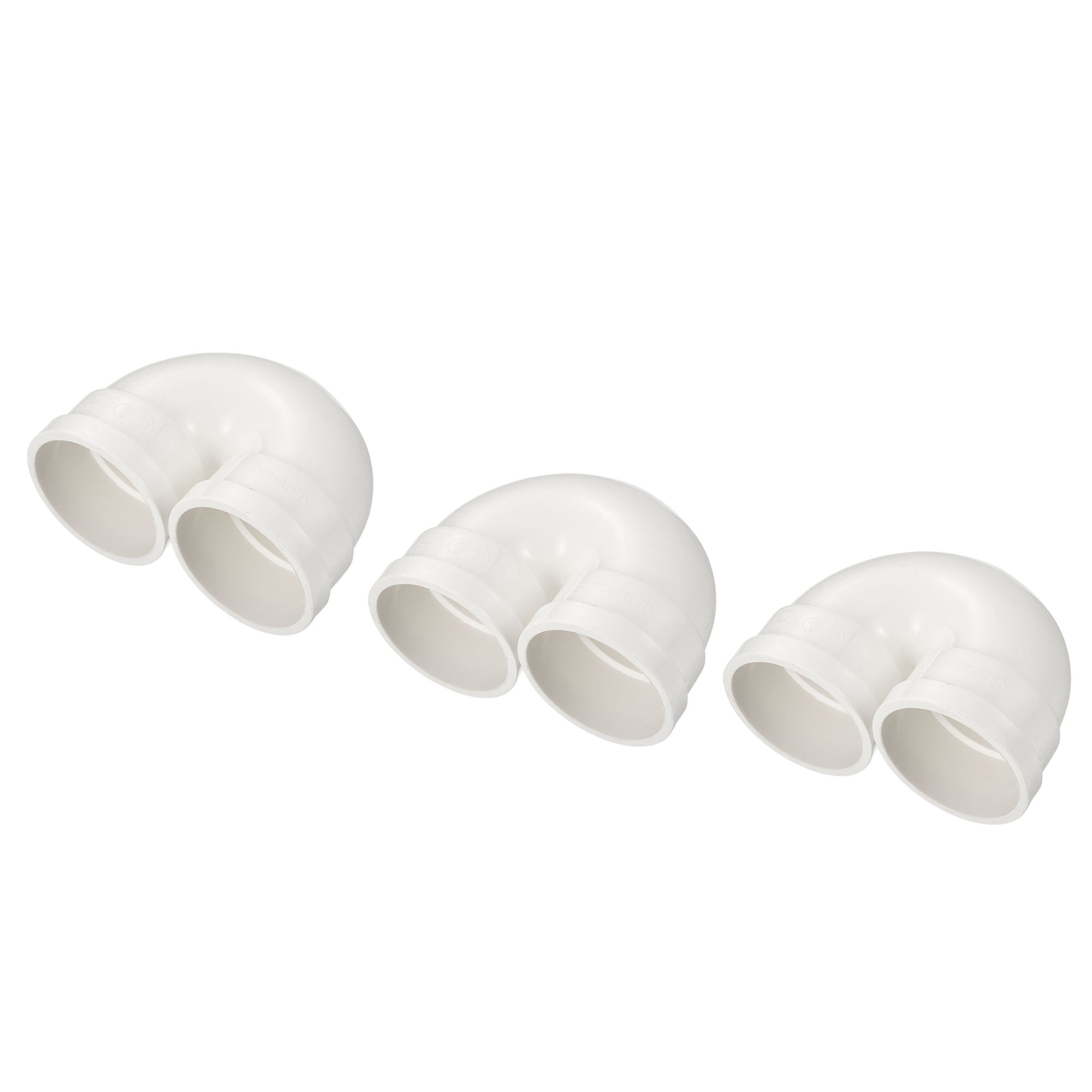 Uxcell 50mm ID U Shaped PVC Water Pipe Elbow Fitting Connector Adapter