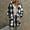 #0192-Black, variant on Fall Winter Plaid Puffer Jacket Women Long Sleeve Hooded Fleece Quilted Coat with Pockets Warm for Autumn