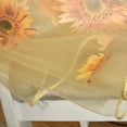 thumbnail image 6 of Ame Sunflower Print Sheer Window Panel Tulle Curtains Room Divider Curtains Bedroom, 6 of 8