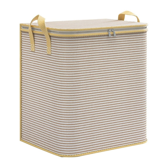 MOQIN Storage Bags, Large Blanket Clothes Organization and Storage Containers for Bedding, Foldable Organizer with Handle, Sturdy Zippers