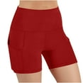 thumbnail image 4 of ZyeKqe Biker Shorts for Women Belly Control High Waisted Yoga Shorts Stretchy Compression Tight Shorts, 4 of 8