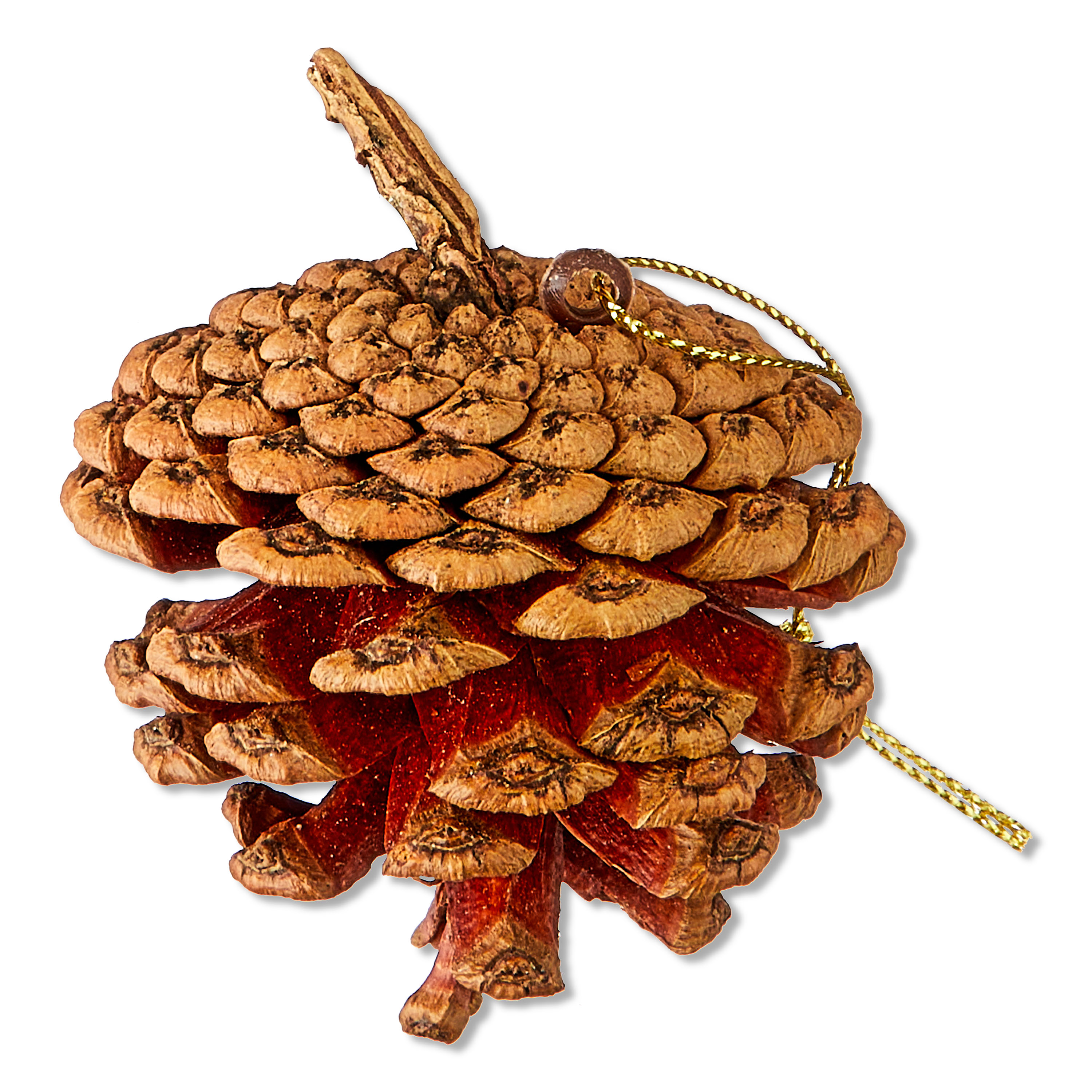 24 Count Natural Brown Pinecone Christmas Ornaments, Assorted Sizes, by Holiday Time