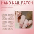 thumbnail image 5 of RAGUPEL 24Pcs Glue on Nails for Women,Crystal Embellished Coffin Press on Nails,Silver Glitter Full Cover Nail Tips,Fake Nails with Designs for Photoshoots,Stage Or Red Carpet,Style3, 5 of 7