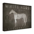 thumbnail image 4 of Ryan Fowler 'White Horse With Words' Canvas Art, 4 of 4