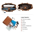 thumbnail image 2 of Lovevook Work Tote Bag for Women, Waterproof Pu Leather Laptop Shoulder Bag, Multi-Pocket Office Briefcase Fit 15.6" Laptop, 2 of 7
