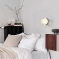 thumbnail image 3 of Round LED Wall Sconce Light Fixtures for Bedroom Bedside Indoor Outdoor Background Lighting, 3 of 5