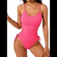 thumbnail image 1 of Traje de Baño de una Pieza para Mujer Traje de Baño de una Pieza con Abertura Alta para Mujer Traje de Baño de una Pieza Rosa M, 1 of 7