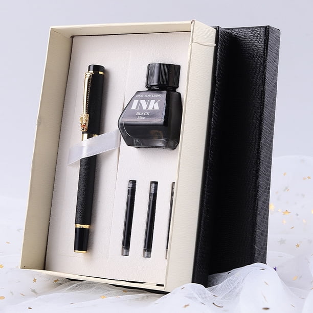 Estuche de regalo con tinta de metal para bolígrafo, regalo de empresa, láser, multifuncional, duradero