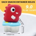thumbnail image 2 of Caja de Bocadillos de Dinosaurio de Acero Inoxidable 304 con Tapa de Silicona, Recipiente para Salsas, Caja para Conservar Alimentos Frescos, Sellada para Bocadillos B, 2 of 8