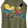 thumbnail image 3 of Hey Arnold! - Arnold and Gerald Skateboard - Juniors High Neck Tank Top, 3 of 5