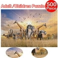 thumbnail image 2 of 500 Piece Puzzles for Adults - Adventures in The Jungle - 500 Piece Jigsaw Puzzles for Adults and 500 Piece Wild Animals Unique Shape Best Gift for Adults and Kids, 2 of 5