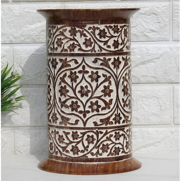 Wooden cremation urn  for human ashes | cremation box | carving wooden urn | carved boxes(small-wooden)