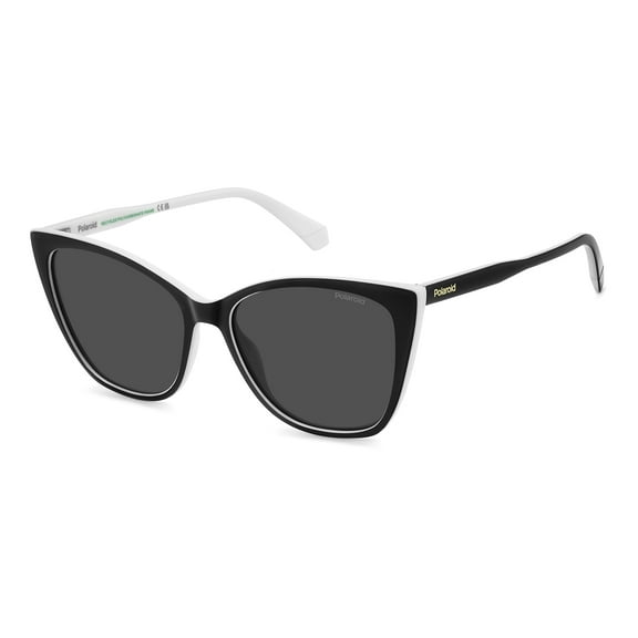 Polaroid - PLD 4181/S, Butterfly polycarbonate women BLACK WHITE/ GREY POLARIZED