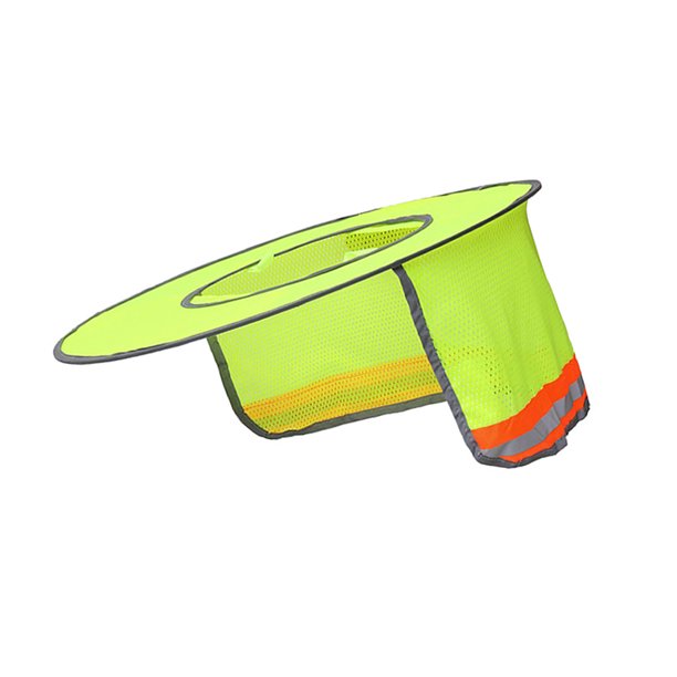 Casco De Seguridad Para La Construcción Protección Solar Raya Reflectante Sombrilla Protector De Cuello De Alta Visibilidad Cubierta Facial De Verano Elástica seitruly TO005271-01