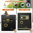 thumbnail image 4 of StarBay 40cm Safe Deposit Box Electronic Password Safe Document Safe Box Large Home Safe Fire Proof Water Proof Safe For Home Documents, Remote Opening, Solid Latch, Anti-scratch, Code Handwheel, 4 of 9