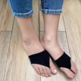 thumbnail image 3 of Womens Open Toe Half Socks Peep Toe Topper Sock for Sandal Mule Flip Flop Clogs Forefoot Liner Socks 5-9, 3 of 6