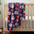 thumbnail image 3 of MLB Philadelphia Phillies 100% Polyester Fleece Fabric, 58" x 10 Yards, By the Bolt, Blue & Red, 3 of 3