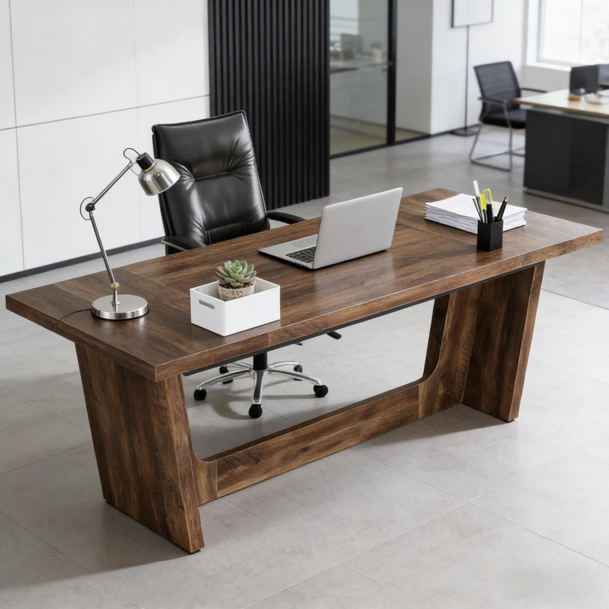 Miekor Furniture Large Executive Desk,Industrial Computer Desk,Conference table No0126