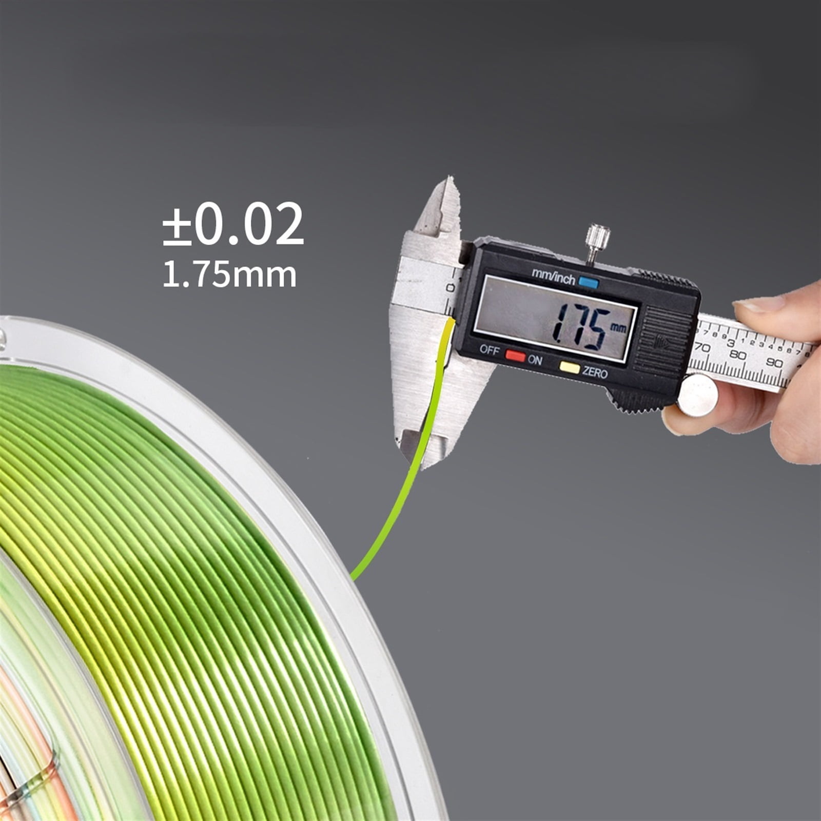 3D Printer Filament Multicolor Gradient Silk PLA Filament 1.75mm 1kg Spool Gradually Changing Color 3D Printing Materials