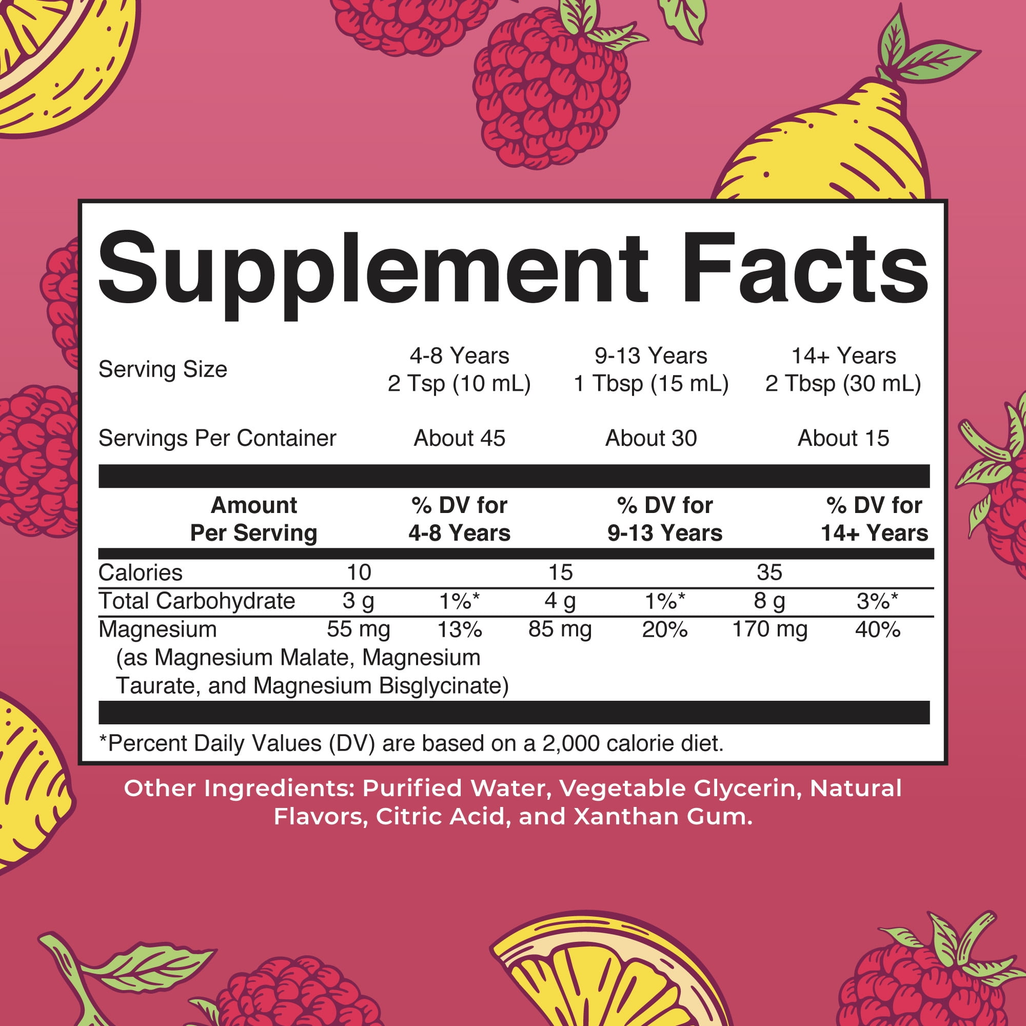 MaryRuth's Organics Liquid Magnesium Blend, Raspberry Lemonade, Energy Support, 15 fl oz