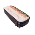 thumbnail image 6 of Lsque Hello Spring Printed Big Capacity PU Leather Pencil Case Large Pencil Pouch Stationery Pen Bag Pencil Holder for Teen, 6 of 6