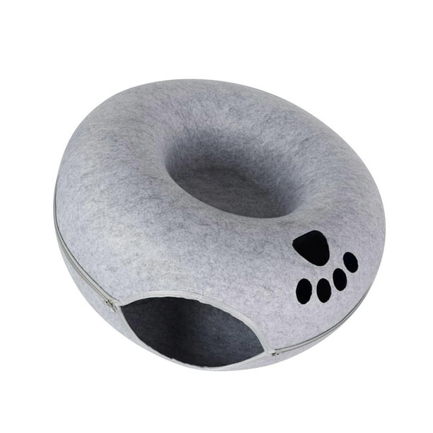Cama para gatos jinwen interior de fieltro transpirable resistente a los arañazos Gris claro 50x20cm
