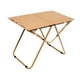 thumbnail image 2 of Mesas plegables con orificio lateral, mesa portátil resistente para exteriores, para viajes a la playa y cenar Marrón, 2 of 8