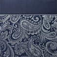 thumbnail image 5 of Madison Park Aubrey Rideau de Douche Jacquard en Polyester Bleu Marine, 5 of 5