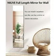 thumbnail image 2 of Unbreakable Wall Mirror Full Length Mirror Tiles, 4Pcs 10x10 inch Full body Mirrors, Toddler Shatterproof Mirror for Kids Mirror for Wall, Full Length Wall Mirror, Over Door Mirror, Home Gym Mirror, 2 of 5