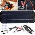 thumbnail image 6 of 12V Solar Panel Kit Ip65 Waterproof Trickle Battery Charger Powered For Car Rv, 6 of 8