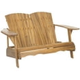thumbnail image 3 of Safavieh Hantom Indoor/Outdoor Double Adirondack Bench, 3 of 6