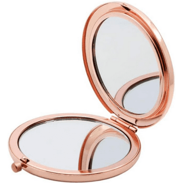 Magnifying Compact Mirror for Purses ,Folding Mini Pocket Double Sided Travel Makeup Mirror,Perfect for Purse, Pocket and Travel
