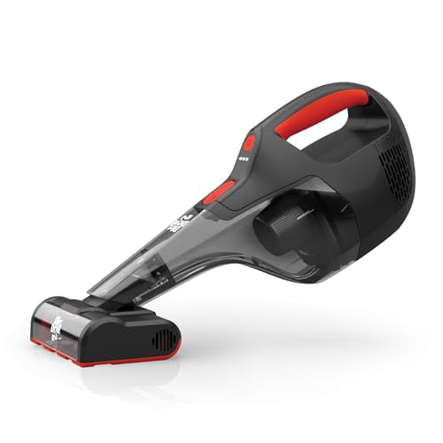 Aspiradora de mano inalámbrica Dirt Devil Deep Clean de 16 V, potente succión, ligera, incluye cepillo giratorio motorizado para mascotas y batería recargable, autonomía extendida, portátil.