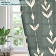 thumbnail image 4 of Yayeee Window Curtains Set of 2 for Living Room Light Filtering 63"x52", Green Plants, 4 of 7