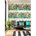 thumbnail image 2 of ohpopsi Sierra Multicolor Urban Tropic Wallpaper, 19.7-in by 33-ft, 54.18 sq. ft., 2 of 3