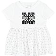 thumbnail image 3 of Inktastic Eat, Sleep, Krav Maga, Repeat Girls Baby Dress, 3 of 5