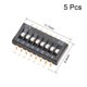 thumbnail image 3 of 5Pcs Interruptor DIP Montado en Superficie Negro 1-8 Posiciones Paso de 1.27mm para Circuito PCB, 3 of 3