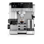 Ninja Luxe Café Premier Series Espresso Machine and Drip Coffee Maker, Integrated Grinder, Assisted Tamper, Hands-Free Frother, for Cappuccinos and Lattes, ES600 Stainless Steel