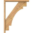 thumbnail image 3 of Ekena Millwork 3 1/2"W x 26"D x 34"H Merced Block Smooth Bracket w/ Offset Brace, Western Red Cedar, 3 of 25