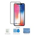 thumbnail image 5 of Apple iPhone XS Screen Protector, BoxWave [ClearTouch Glass Ultra] 9H Tempered Glass Screen Guard w/ Colored Border for Apple iPhone XS, 11 Pro, X - Jet Black, 5 of 5