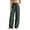 Green, variant on GJSYRH Women Wide Leg Linen Pants, High Waisted Summer Casual Cotton Linen Palazzo Pants with Pockets Coffee XXL