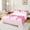 Hot Pink, variant on Manfei Kawaii Bowknot Bed Sheets 4pcs for Kids Girls, Cute Strawberry King Sheets, Pink Red White Sheet Set, Microfiber Bedroom Decor