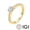 Yellow, variant on IGI Certified Lab-Grown Diamond Classic 4-Prong 1 Carat Round Cut 925 Sterling Silver White-Tone Women's Engagement Ring