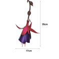 thumbnail image 2 of Alimentador De Colibrí, Diseño De Flores Moradas, Comedero De Pájaros De Jardín De Metal Para Decoración De Interiores Y Exteriores Serendint PT002199-00, 2 of 6