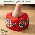 thumbnail image 6 of FancyKitty 3-in-1 Interactive Catnip 3-Piece Ball & Kicker Pillow Cat Toy Set with Plush Dice & Rolling Ball, Yellow Dice, 6 of 10