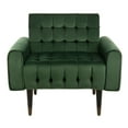 thumbnail image 2 of SAFAVIEH Amaris Mid-Century Modern Tufted Accent Chair, Forest Green, 2 of 7