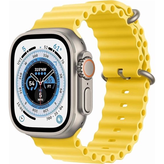Restored Apple Watch Ultra 2 - GPS   Cellular - 49mm Titanium Case with Yellow Ocean Band (Refurbished)