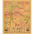 thumbnail image 2 of Minard 26x30 White Modern Wood Framed Museum Art Print Titled - Cuba New York - Minard 1901, 2 of 4